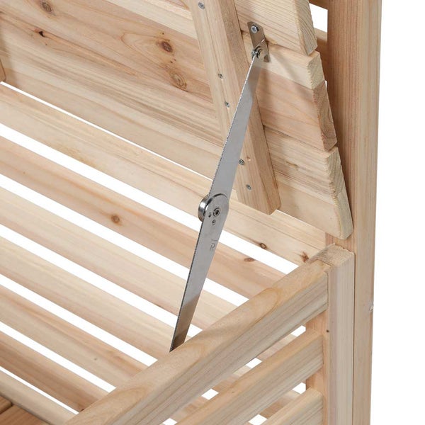Home Deluxe - Balkon-Sichtschutz - ORELIA - Maße 80 x 40 x 171 cm I Gartenbank Sichtschutz Gartentruhe