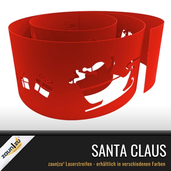 Zaunstreifen mit weihnachtlichem Motiv