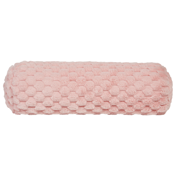 Dekokissen LINDEN Webpelz 22 x 60 cm Rosa Ohne Muster