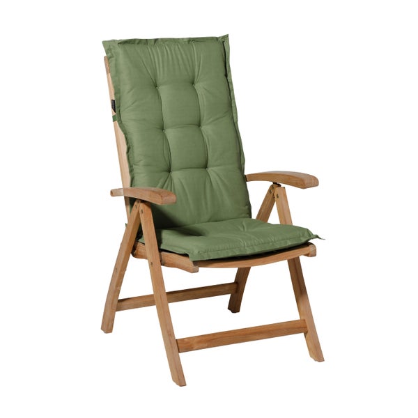 Gartenstuhlauflage Basic grün - Ca. 105x50 cm - 4er-Set