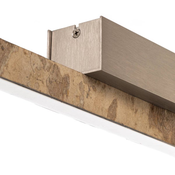 quitani LED Deckenleuchte Zino dimmbar (Modern) in Creme aus Aluminium (1 flammig, ) - Lampe Deckenlampe Flurleuchte