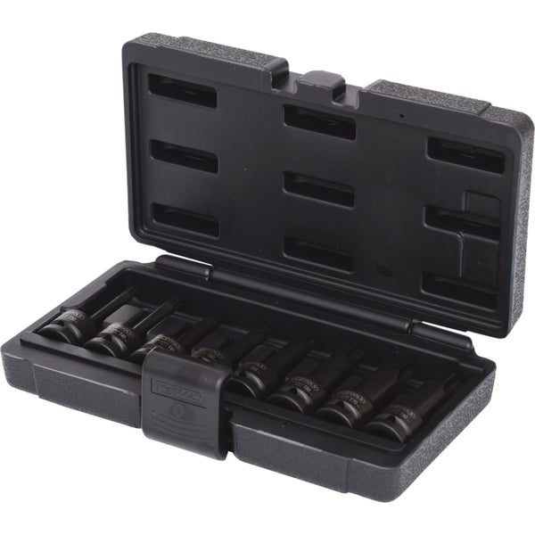 KS TOOLS 1/2 Kraft-Bit-Stecknuss-Satz Torx 8tlg. T30 - T80 lang - 911.0901