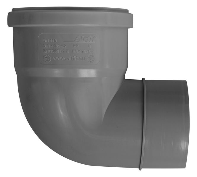 Winkel-Reduzieradapter DN110/90, 87,5° aus PP, 61191RA