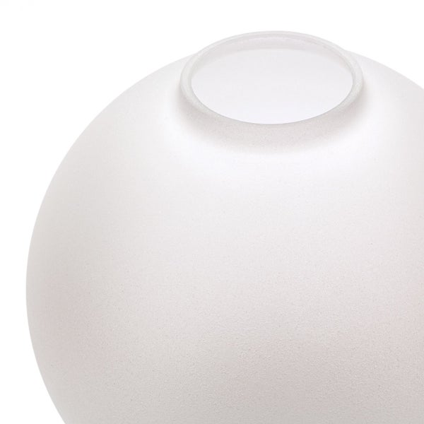 Runde Glaskugel als Ersatzlampenschirm aus satiniertem Glas