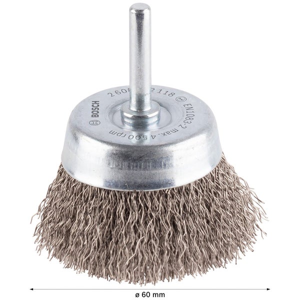 Bosch PRO Stainless Steel clean Topfbürste 60 x 0,30 mm gerader Schaft - 2608622118