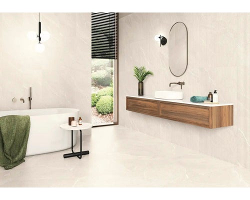 Wand- und Bodenfliese Dhara sand 29,5x59,5cm matt