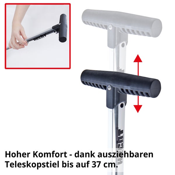 Teleskopstiel mit Griff zur Verlängerung bis 37 cm