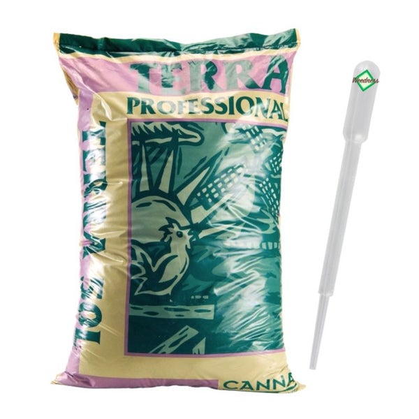 Canna Terra Professionell 50L – Stickstoffreiche Premium-Erde mit Perlite für Indoor-Anbau + Pipette zur Nährstoffdosierung – Optimales Wachstum & Schutz vor Schädlingen