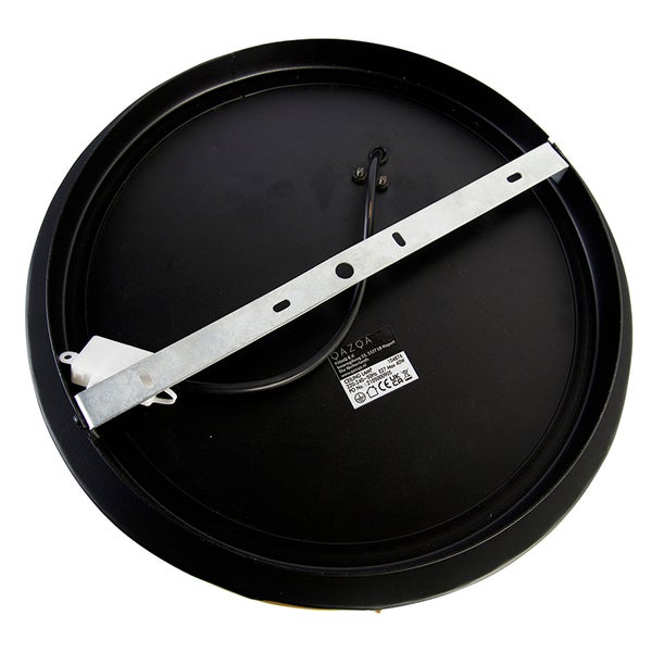 Unterseite einer runden Deckenleuchte mit Montagehalterung