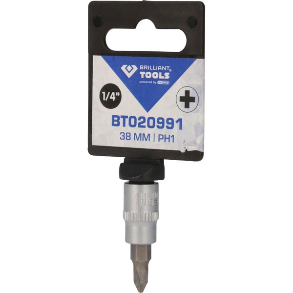 BRILLIANT TOOLS 1/4 PH Kreuzschlitz Bit-Stecknuss PH1 - BT020991