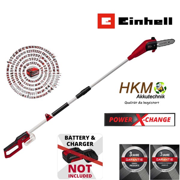 Einhell Akku Teleskop Astsäge aus der Power X-Change Serie ohne Akku und Ladegerät