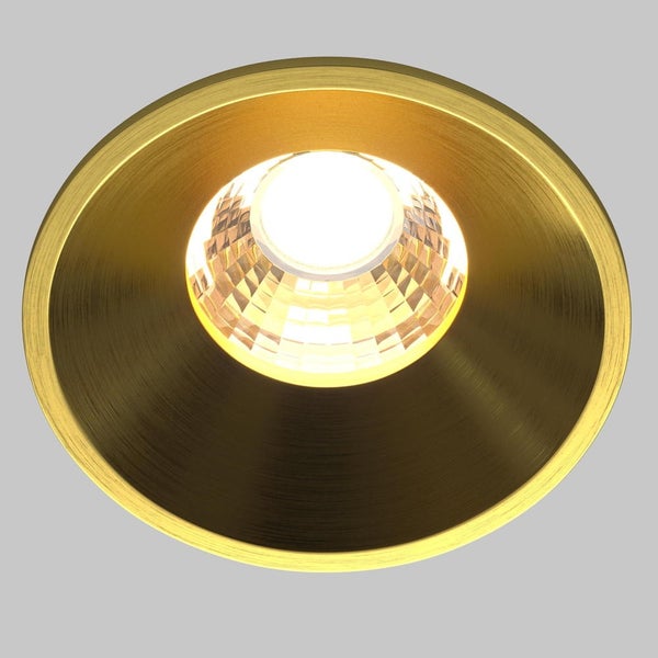 LED Einbauleuchte Round in Messing 7W 460lm