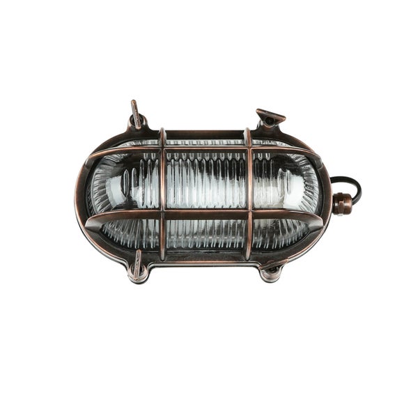 Ovale Wandleuchte mit Käfig