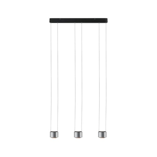 LED Pendelleuchte Aldan 2700K 450lm / 450lm 3x4,8W / 3x4,4W Schwarz, Alu gebürstet dimmbar