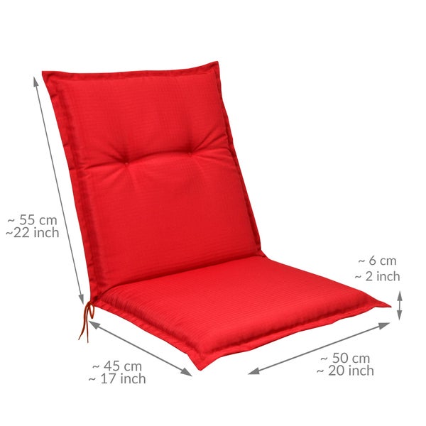 Beautissu Base NL Niederlehner 100x50x6cm Rot