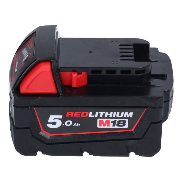 Milwaukee M18 Redlithium Akku mit 5,0 Amperestunden für Elektrowerkzeuge.