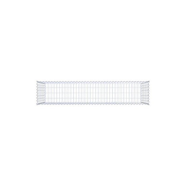 Gabione 200 cm x 100 cm x 40 cm (L x H x T), Maschenweite 5 cm x 10 cm, Spirale