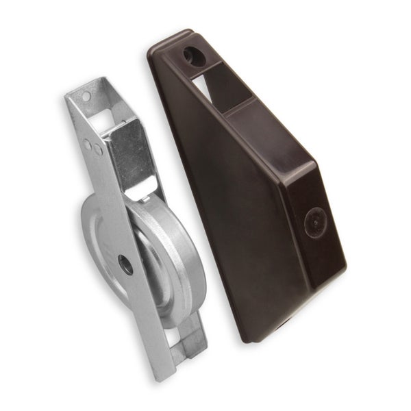 Mini Rollladen-Halbeinlass-Gurtwickler | Lochabstand 135 mm | ohne Gurt | braun