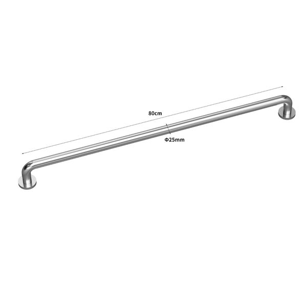 Haltegriff aus Metall, 80 cm lang und 25 mm Durchmesser