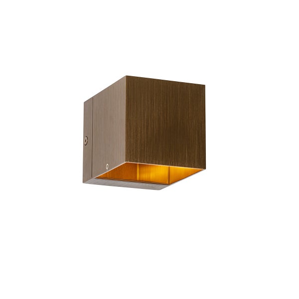 Quadratische Wandleuchte aus Metall