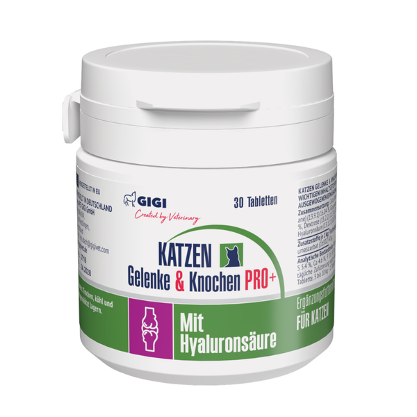 GiGi Katzen Gelenke und Knochen Pro Plus Tabletten, 30 Stück, zur Nahrungsergänzung für Katzen