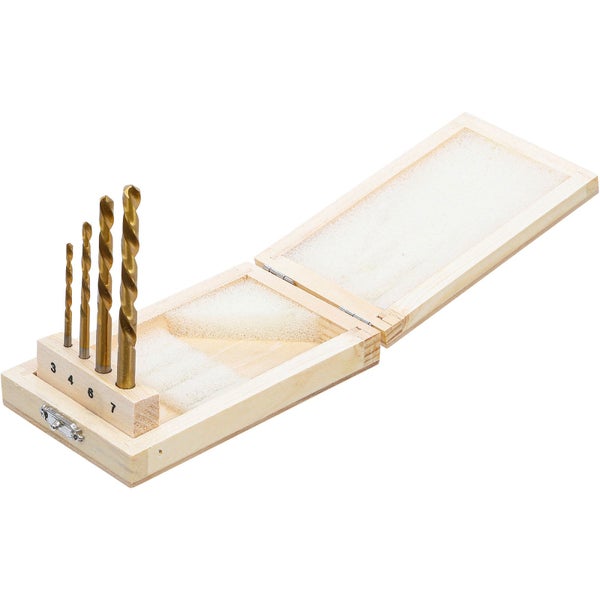 BGS Technic Bohrerset in einer Holzbox