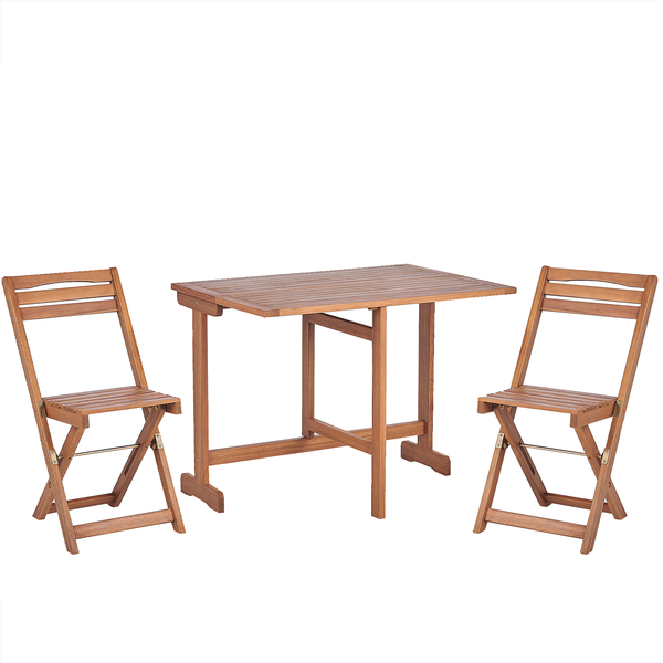 Bistro Set klappbar LENOLA Akazienholz Braun