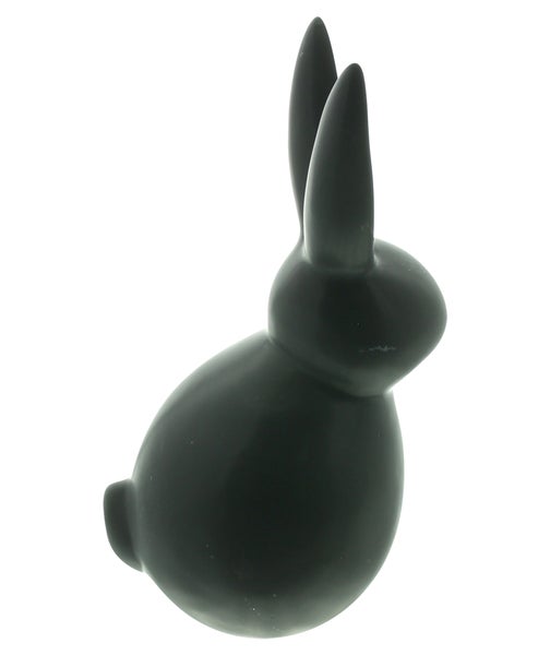 FRANK FLECHTWAREN | Hase Black, PORZELLAN, 15 x 11 x 26,5 cm