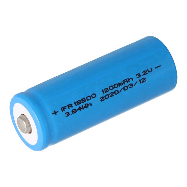 2 Stück Akku passend für Duracell Solar Lithium Phosphat Akku 18500 Li-FePo4 mit 3,2 Volt und 1000mAh, 17,5x48mm