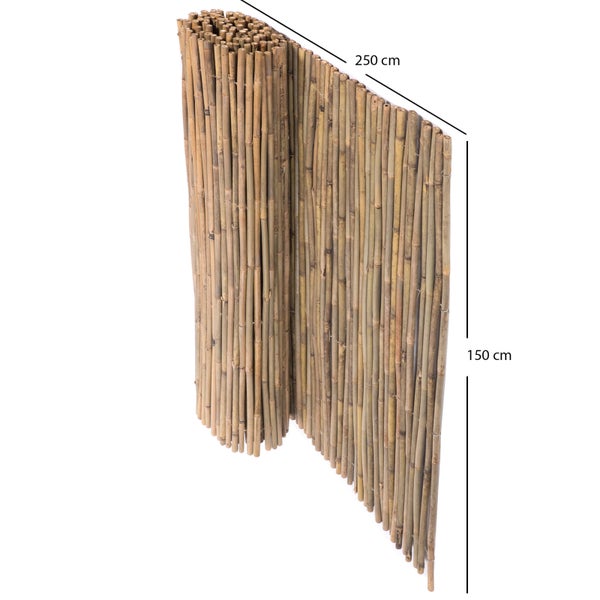 Sichtschutzmatte Lukata  150x250 cm, Bambus naturfarben