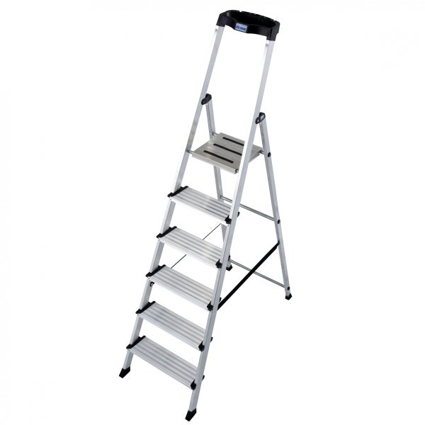 Aluminium-Sicherheitsleiter mit sechs Stufen