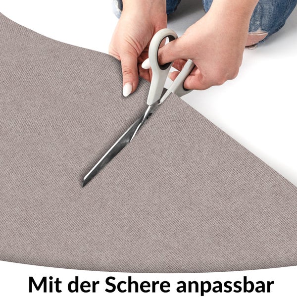Bodenschutzmatte NEMESIS selbsthaftend für Hartboden Beige Größe: 150x150cm