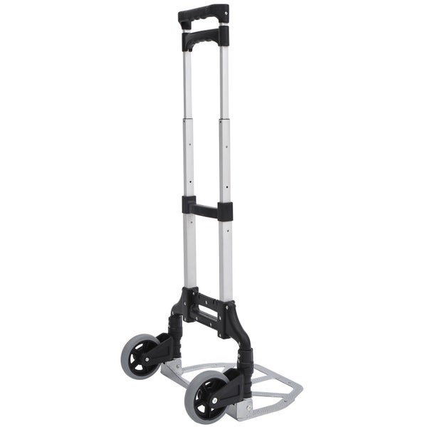 HOMCOM Alu Sackkarre Transportkarre klappbar Handkarre Stapelkarre Aluminium max. 70 kg belastbar