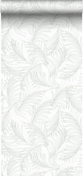 Tapetenrolle mit Blattmuster