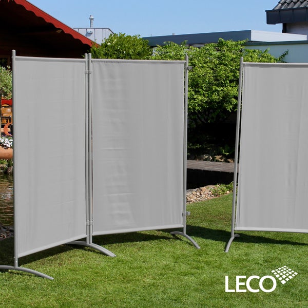 Stellwand 3-teilig, 260 x 156 cm, lichtgrau