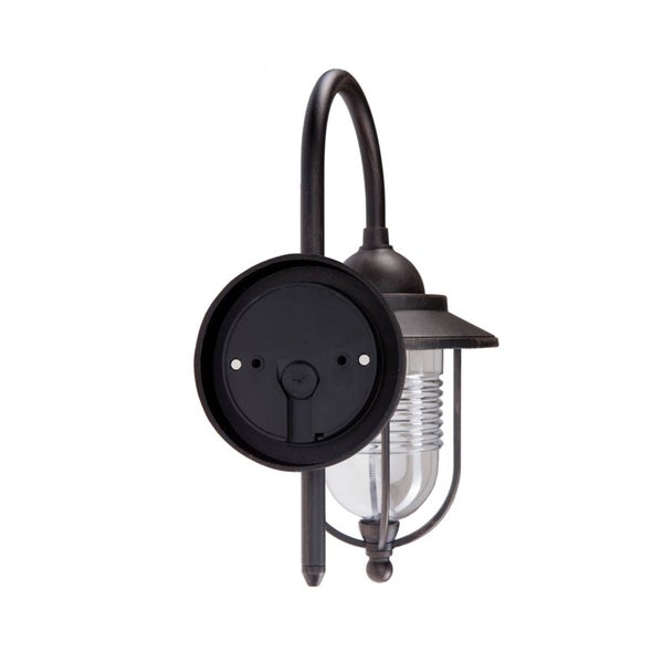Lindby Wandleuchte außen Meret (spritzwassergeschützt (Retro, Vintage Antik) in Transparent aus Aluminium (1 flammig E27) - Außenwandleuchten Wandlampe Led Außenlampe Outdoor für