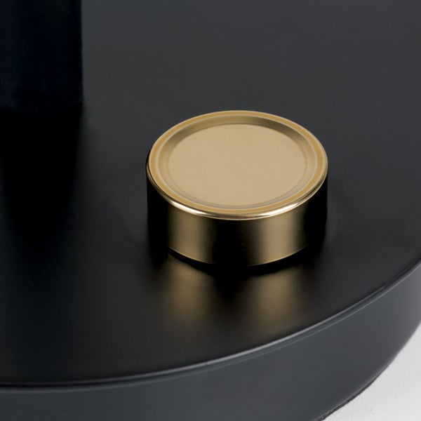 Detailansicht einer Tischleuchte mit Drehdimmer