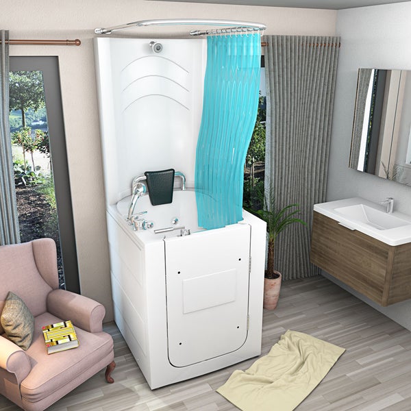 Seniorendusche Sitzwanne  mit Tür S10D-WP 80x90