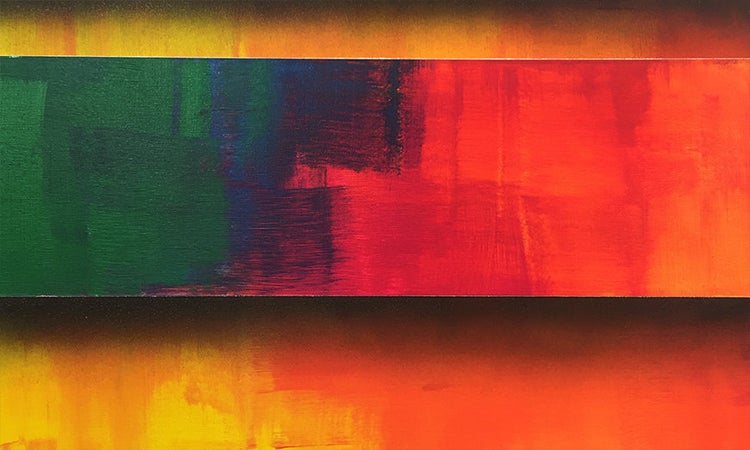 Das moderne Bild -Colored Boxes- 200x80x2 cm handgemaltes Unikat