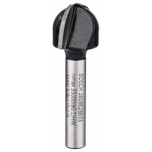 Bosch Hohlkehlfräser 1/4 R1 8 mm Ø 15,9 mm L 12,3 mm G 45 mm - 2608628633