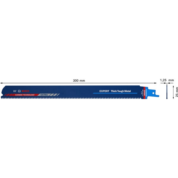 Bosch Expert Thick Tough Metal S 1255 CHC Säbelsägeblatt - 2608900371