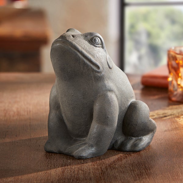 FRANK FLECHTWAREN | Figur Frosch, TERRACOTTA, 16 x 15 x 17 cm