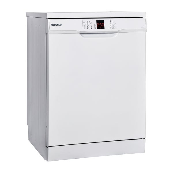 Telefunken Freistehender Geschirrspüler Spülmaschine 60 cm 13 Maßgedecke 8 Programme inkl. Besteckkorb S6013E1W