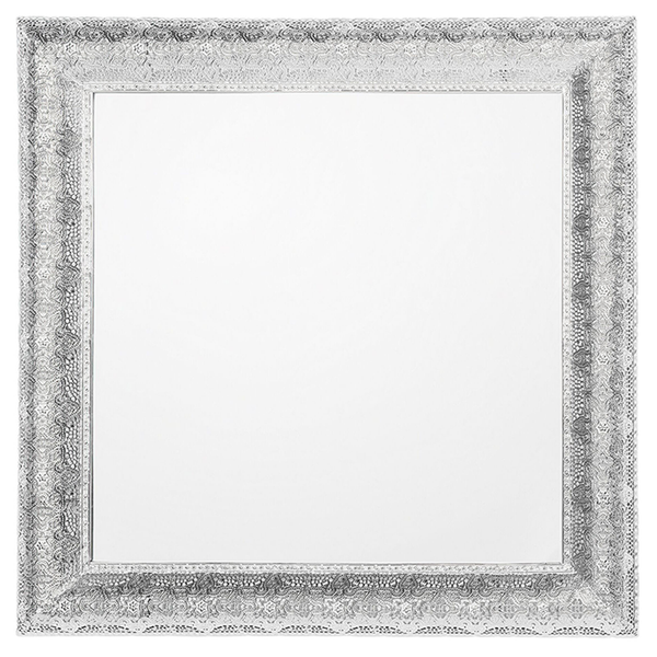 Wandspiegel CAVAN 65 cm 65 cm Metall Silber