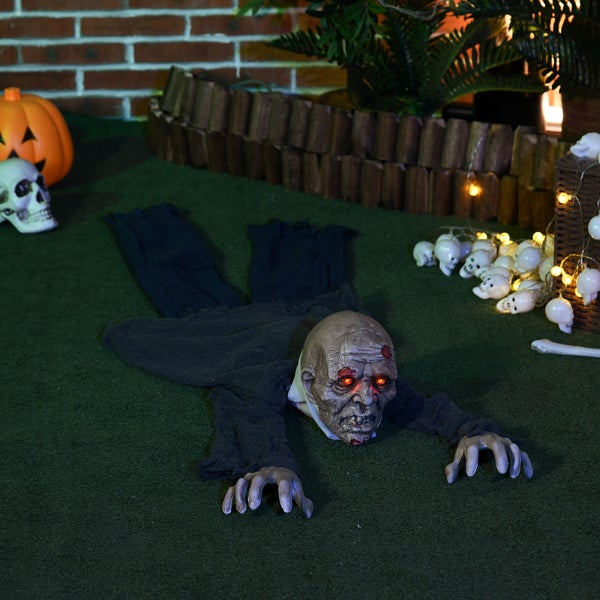 HOMCOM Halloween-Dekoration, 45L x 20B x 159Hcm, Polyester, PE, Stahl, Mehrfarbig