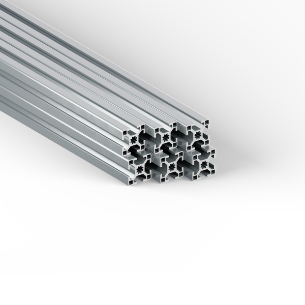 Aluminiumprofile im Stapel