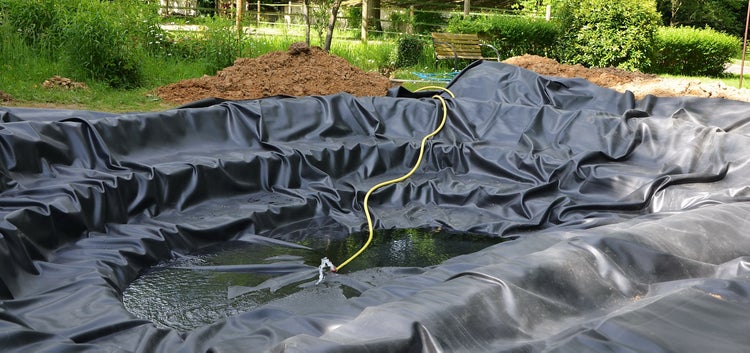 Teichfolie PVC 11m x 4m 0,5mm schwarz Folie für den Gartenteich