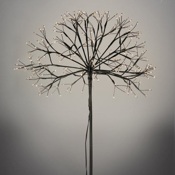 ECD Germany LED-Baum 100 cm 240 warmweiße LEDs, Innen & Außen IP44 Wasserdicht, Lichtbaum Lichterbaum Leuchtbaum Beleuchteter Dekobaum Gartenstecker Weihnachtsdeko Baum mit Beleuchtung für Weihnachten