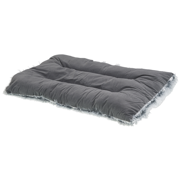 Tierbett ERGANI Samtstoff Grau