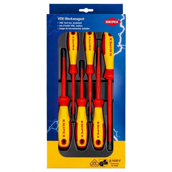 Knipex VDE Schraubendreher-Set Phillips® / Pozidriv® 6tlg. - 002012V03